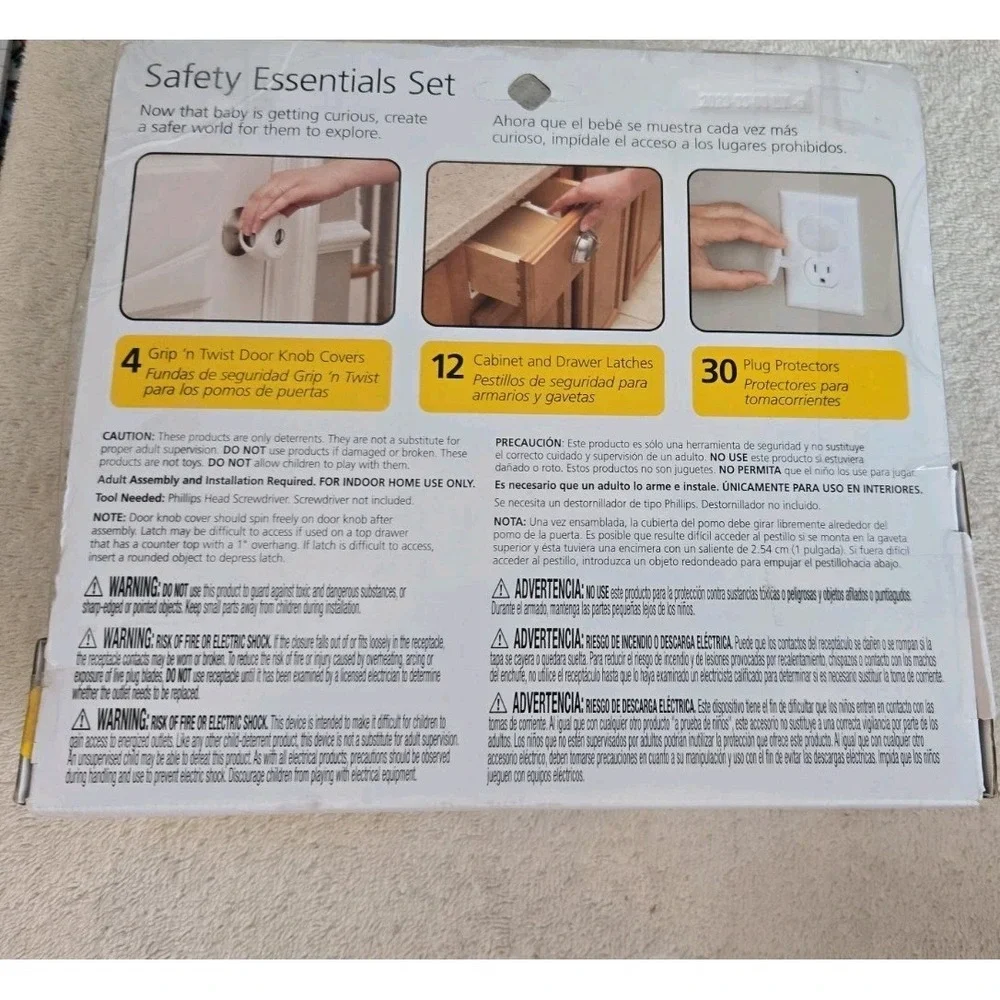 Safety 1st Safety Essentials Set 41 Pieces Open Package No Grap Covers.